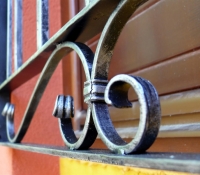 kültéri kovácsoltvas francia erkély korlát